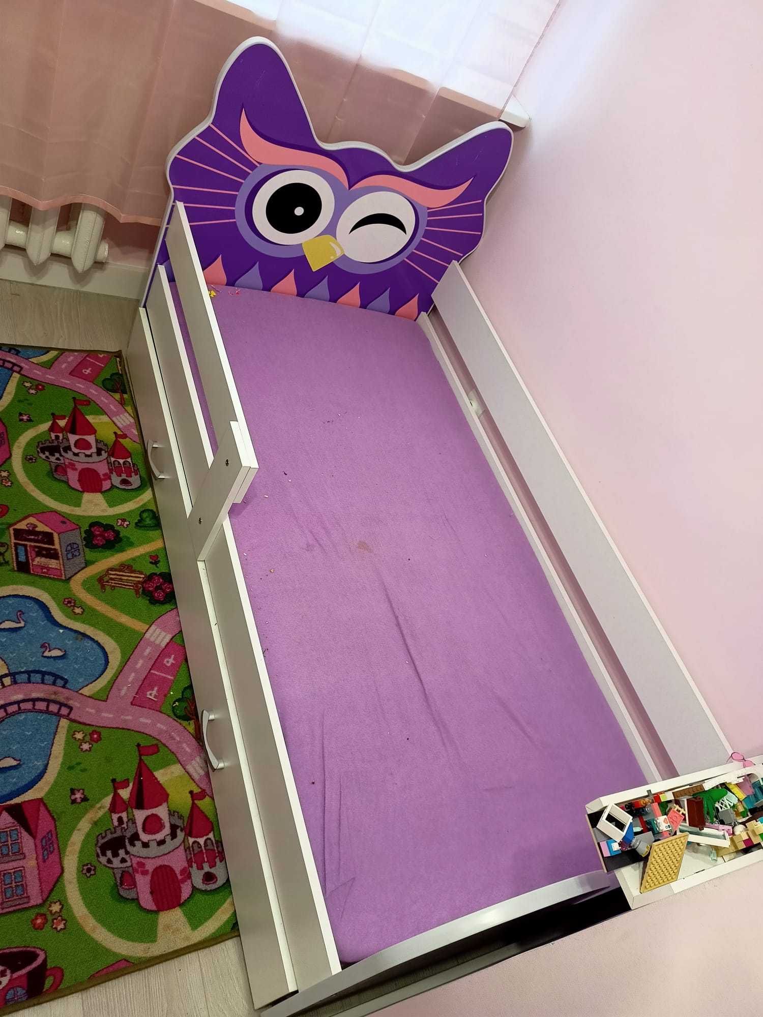 Łóżko dziecięce Sowa 160x80 szuflada