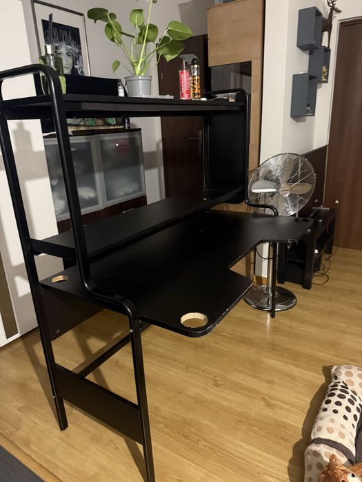 Biurko IkEA czarne geamingowe