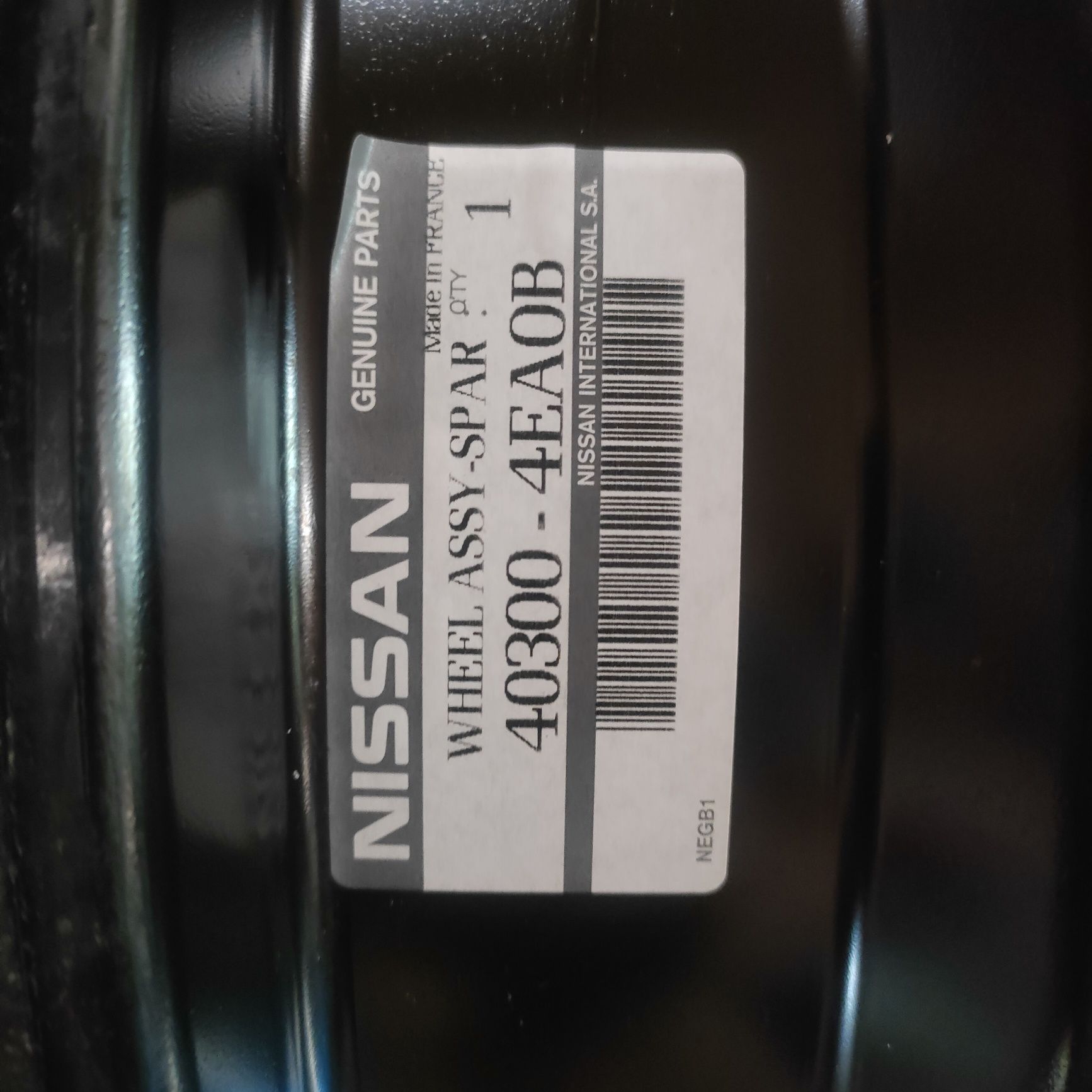 Komplet felg stalowych Nissan Qashqai z kołpakami TPMS 16"5x114,3