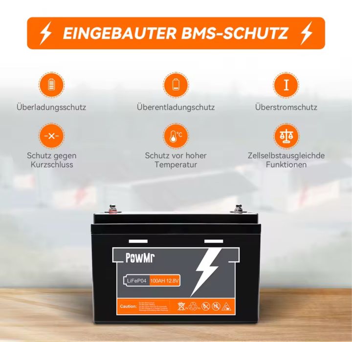 Акумулятор PowMr 100AH 12V