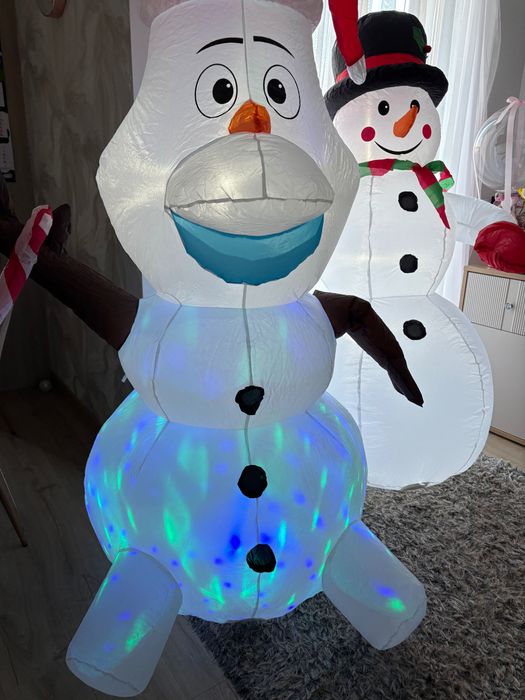 Dmuchany Mikołaj Bałwan