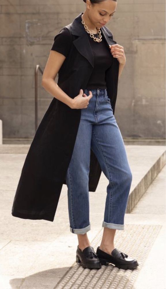 Джинсы Uniqlo женские, жіночі Унікло джинси мом 24р, XXS-XS