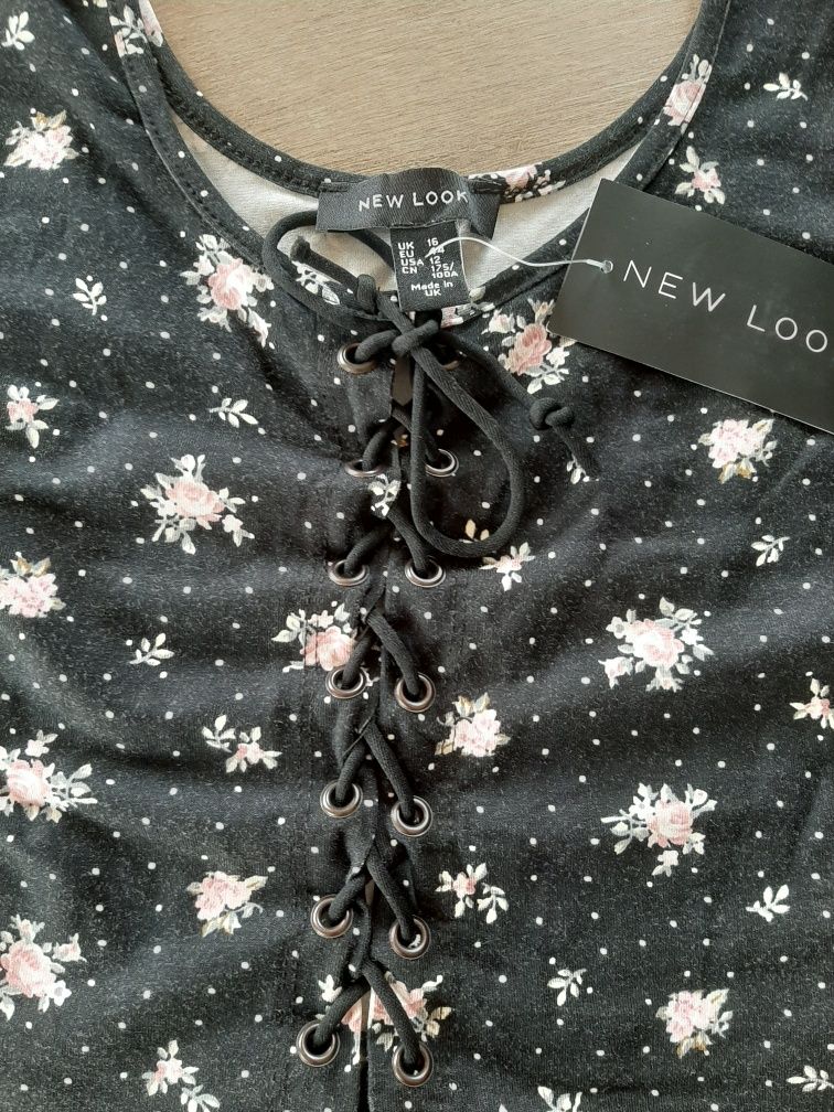 Nowa Krótka bluzka letnia crop top new look r. 42 44 xl xxl