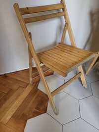 Krzesło drewniane skladane.