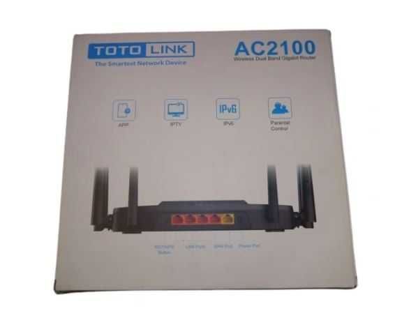 Router TOTOLINK A6000R GIGABIT WIFI 6 AC2100 czarny (+zasilacz, kabel)