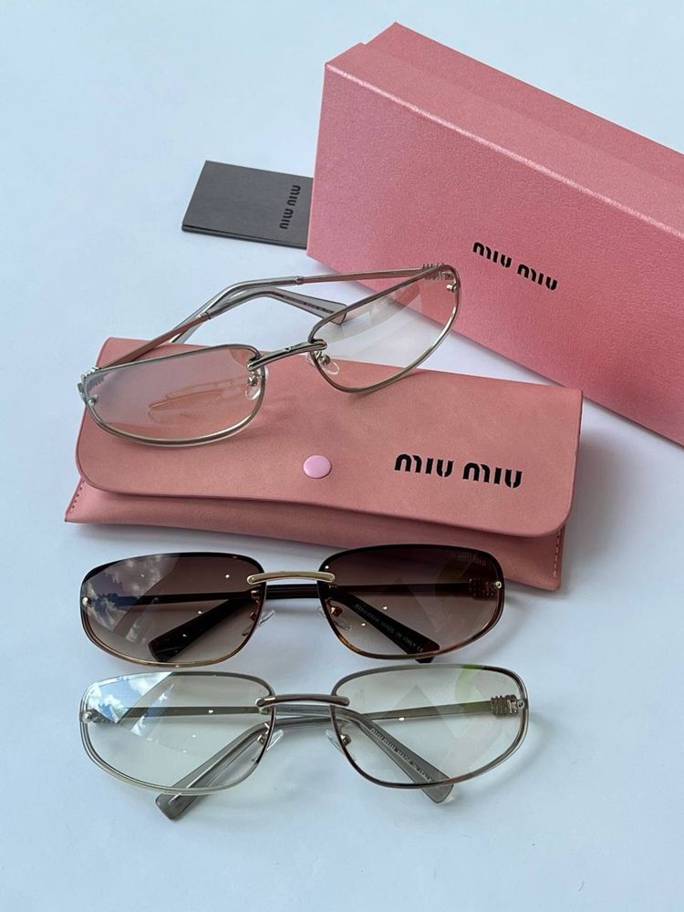 Трендові окуляри miu miu масочка