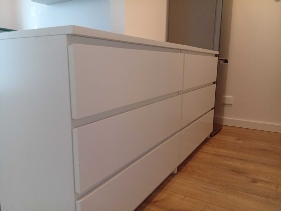 Komoda IKEA Malm /3 szuflady, biały, 80x78 cm