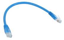 Patchcord UTP 0,25 m kat. 6 niebieski