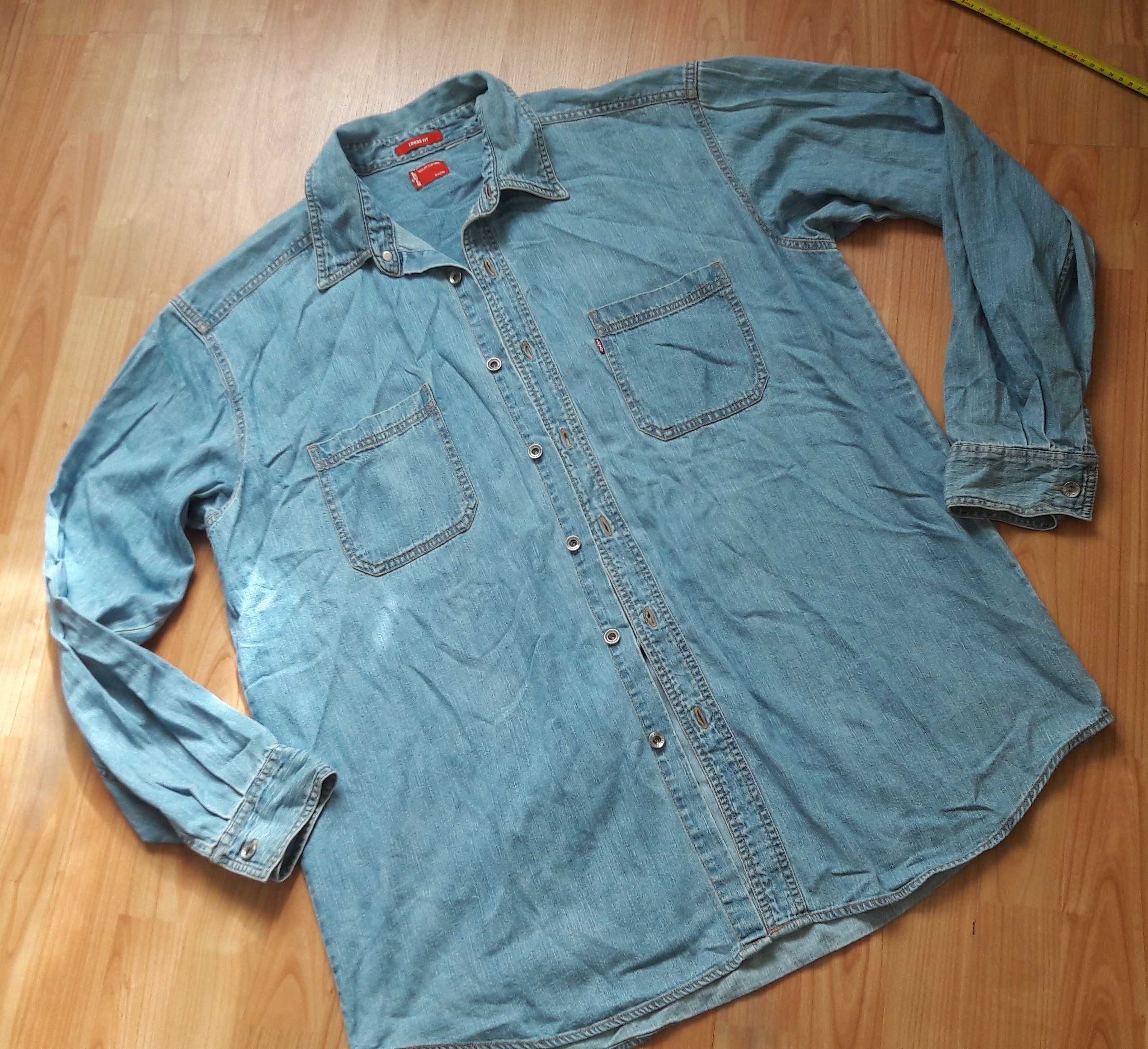 Koszula męska jeans jeansowa Levis Loose Fit XXL