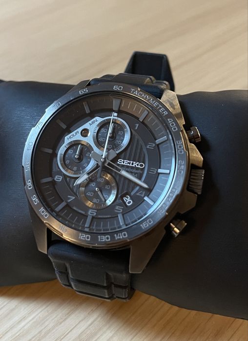 Seiko B67-00H0 Cronógrafo - c/caixa e documentos