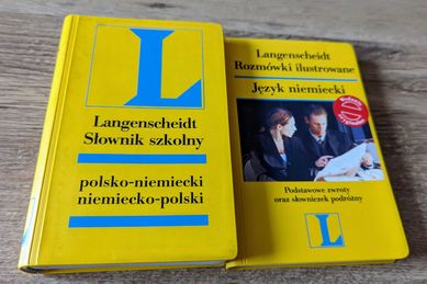 Słownik szkolny i Rozmówki ilustrowane język niemiecki Langenscheidt