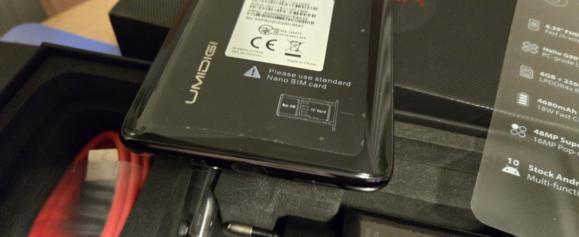 Wytrzymały Smartfon Umidigi S5 pro 48mpx dla wymagających jak nowy