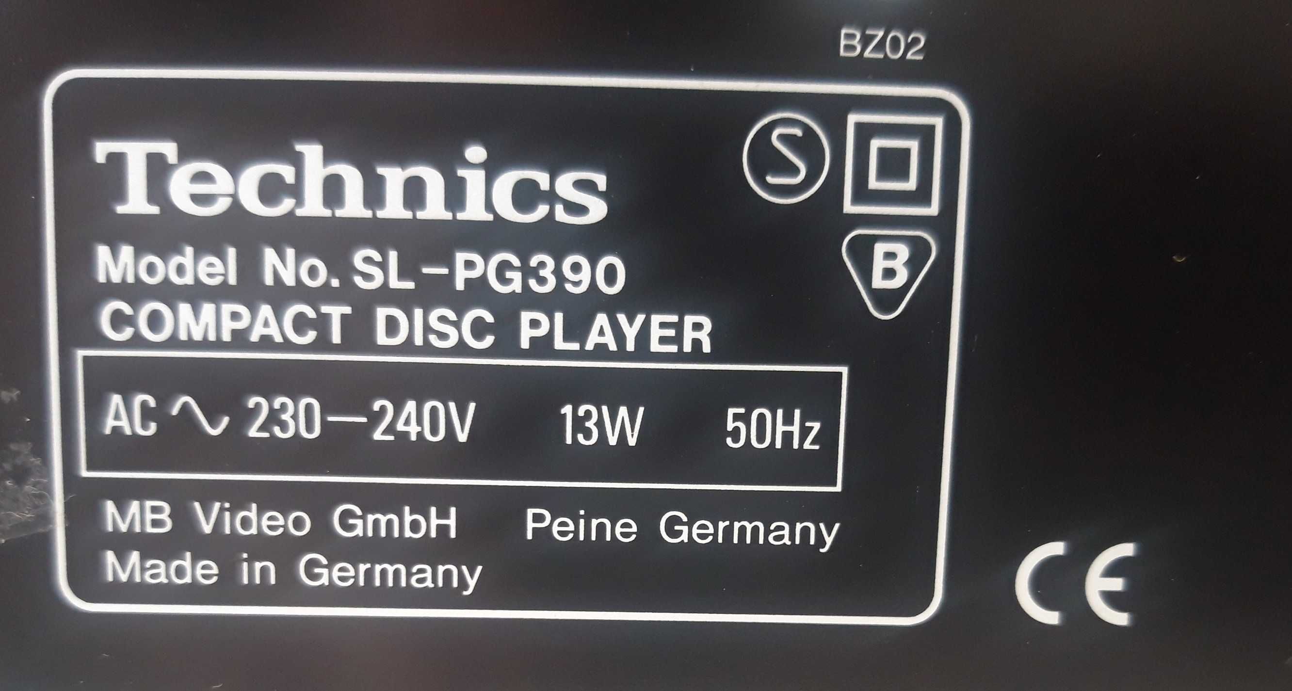 Technics SL-PG390 leitor cds Made in Germany