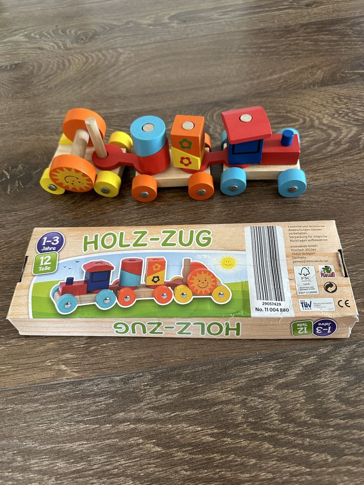 Продам деревяний конструктор поізд HOLZ ZUG!