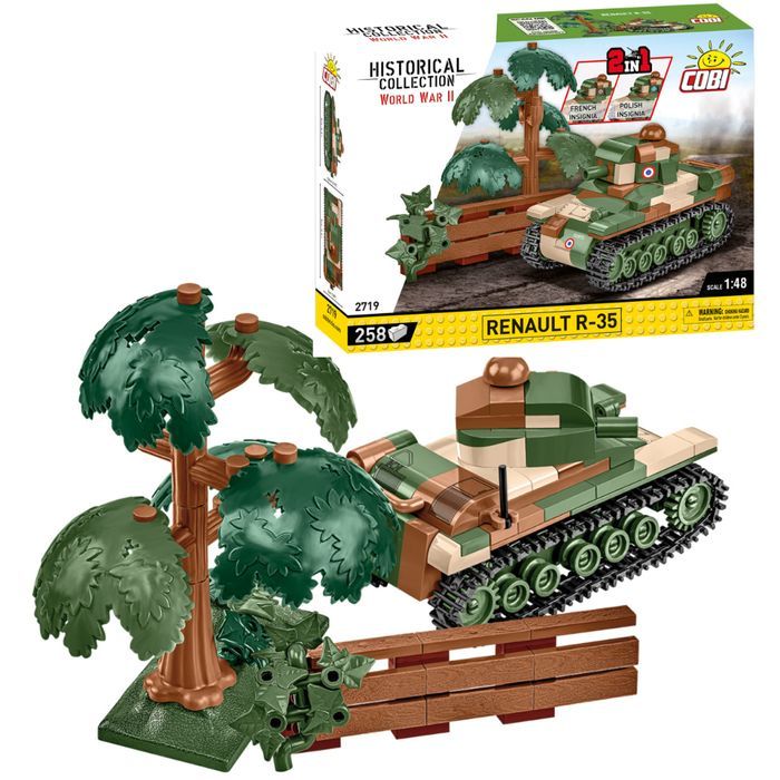 Klocki Cobi 2719 Czołg Renault R-35 Hc Ww2 258 El.