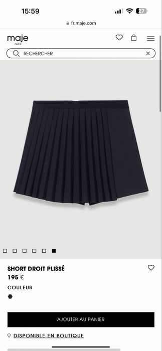 Юбка maje  плисированая