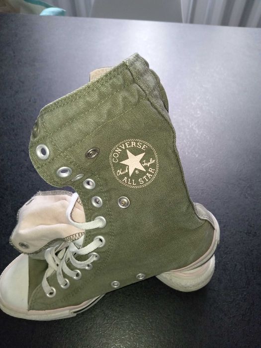 Buty Converse Rozmiar 37 khaki wysokie.