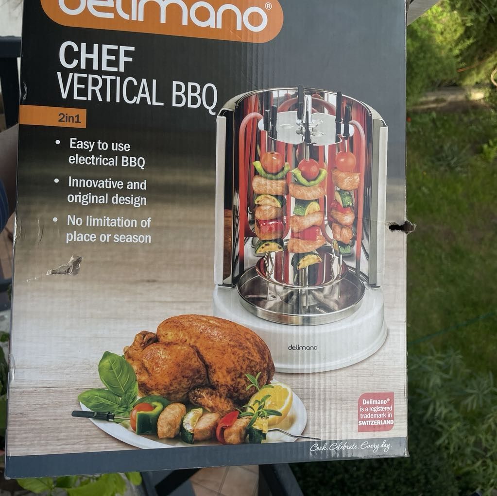 Grill elektryczny Delimano biały 1400w idealny na grillowanie