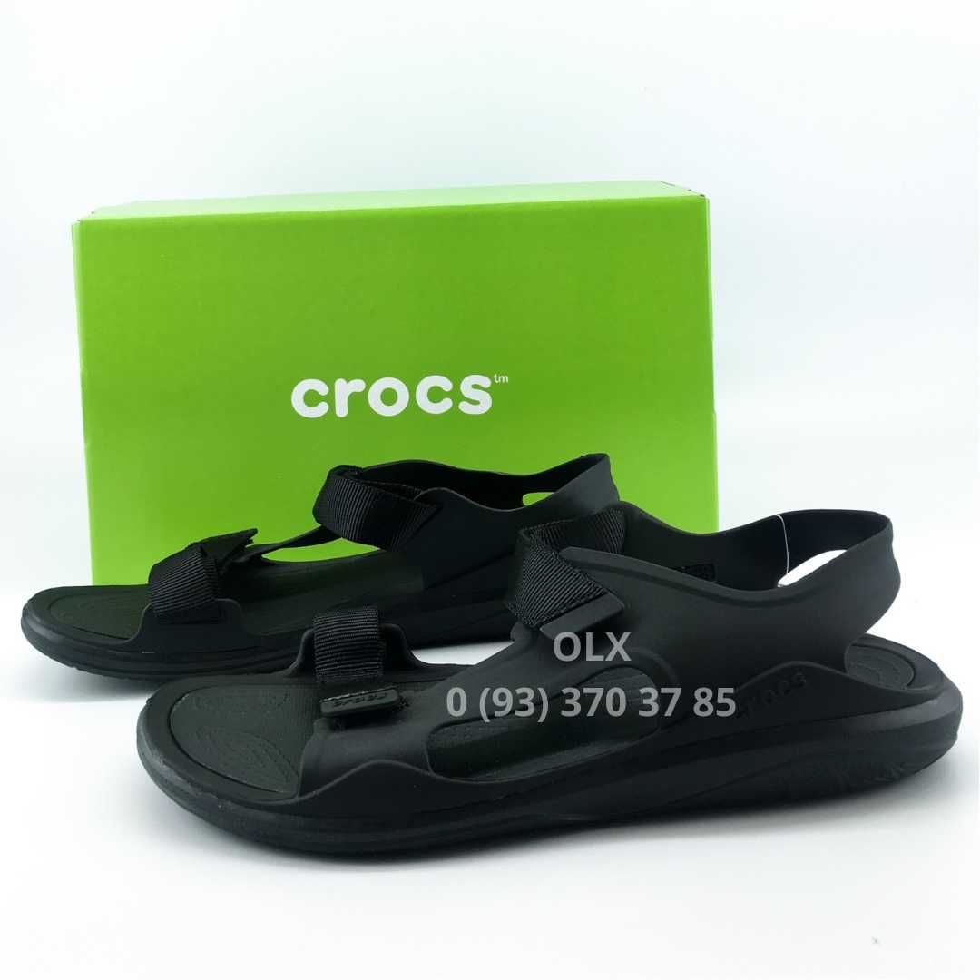 Сандалі Крокс Чоловічі Crocs Sandal Swiftwater Expedition Grey Black