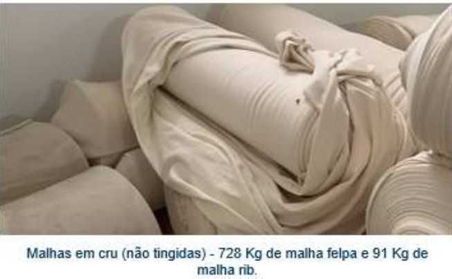 Lote de Malhas em cru - Felpa e Malha Rib - não tingida