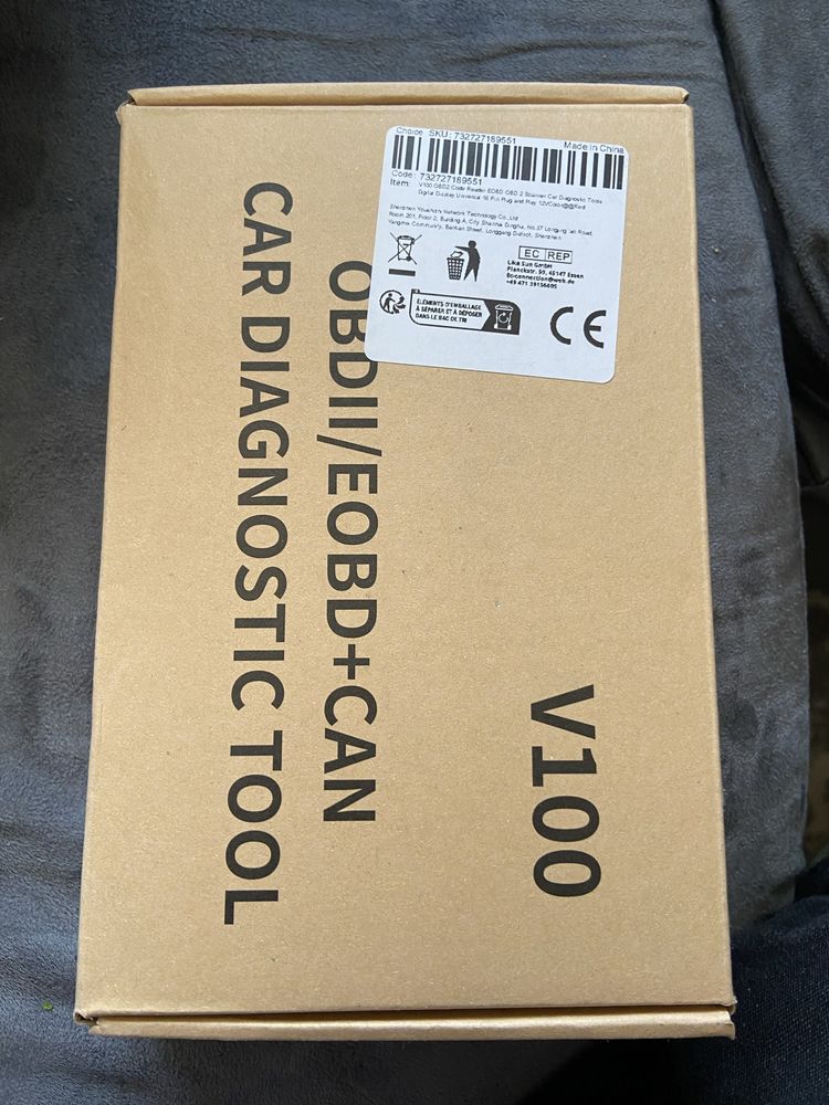 V100 OBD2 czytnik kodów EOBD OBD 2 skaner polski język