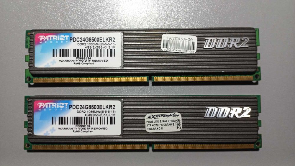 Pamięć RAM Patriot DDR2 4 GB 1066MHZ