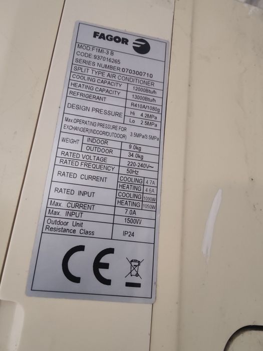 Ar condicionado fagor fagor com comando