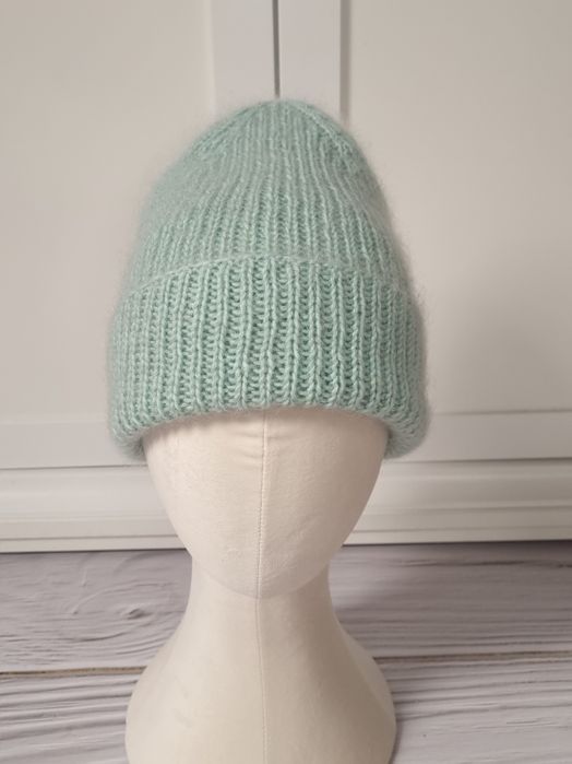 Czapka zimowa, wełniana, handmade