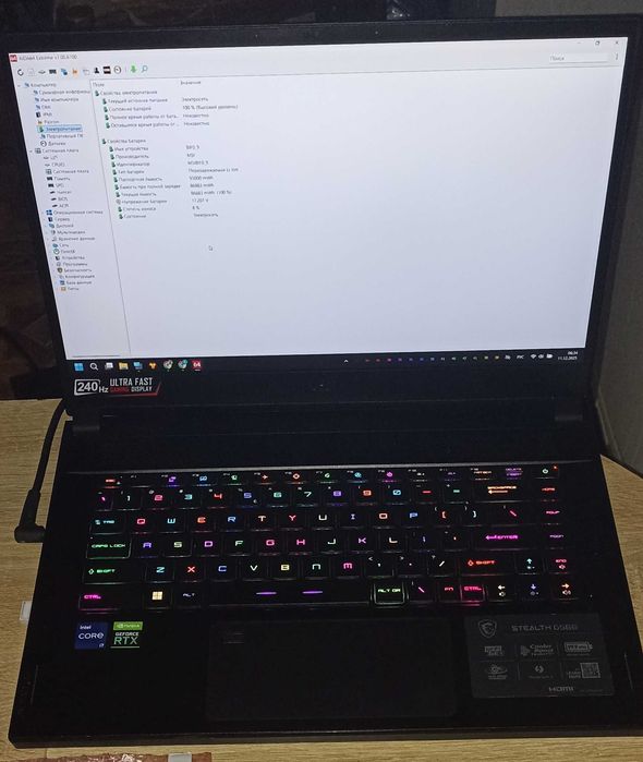 Игровой MSI Stealth GS66 12UE 15,6" i7-12700H RTX 3060 16/512 ГБ