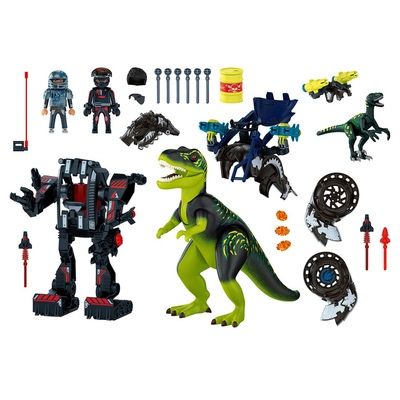 Конструктор Playmobil Dino rise динозавр (Тирекс) Битва гигантов