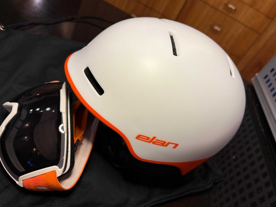 Kask ELAN Twist Biały 2025 z goglami