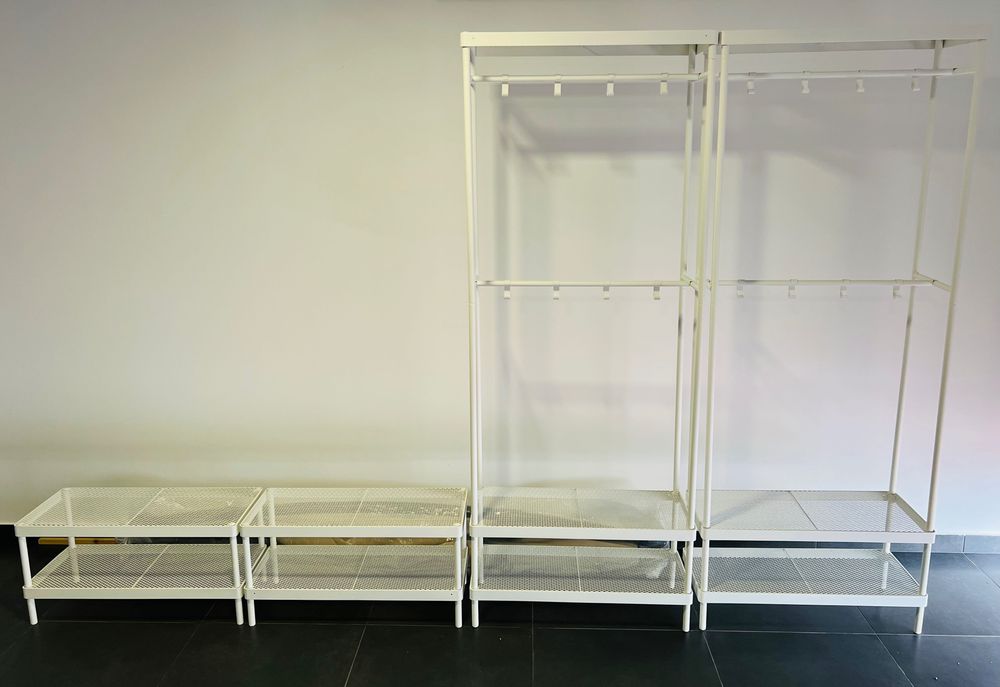 Cabide com estante para sapatos + Sapateira MACKAPÄR (IKEA)