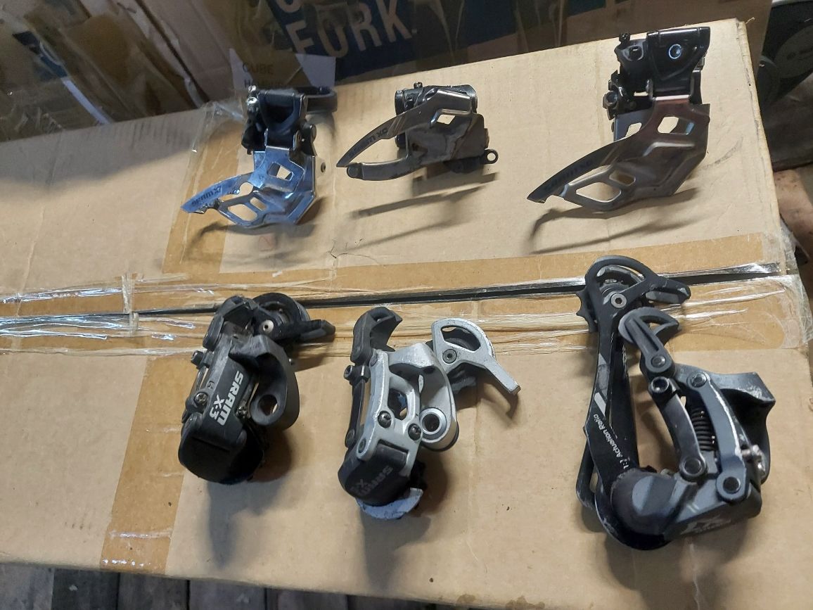 Pakiet 6 szt Przerzutka Sram X0 X7 X3 X5 przód tył przerzutki komplet