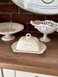 Maselniczka ecru shabby chic retro
