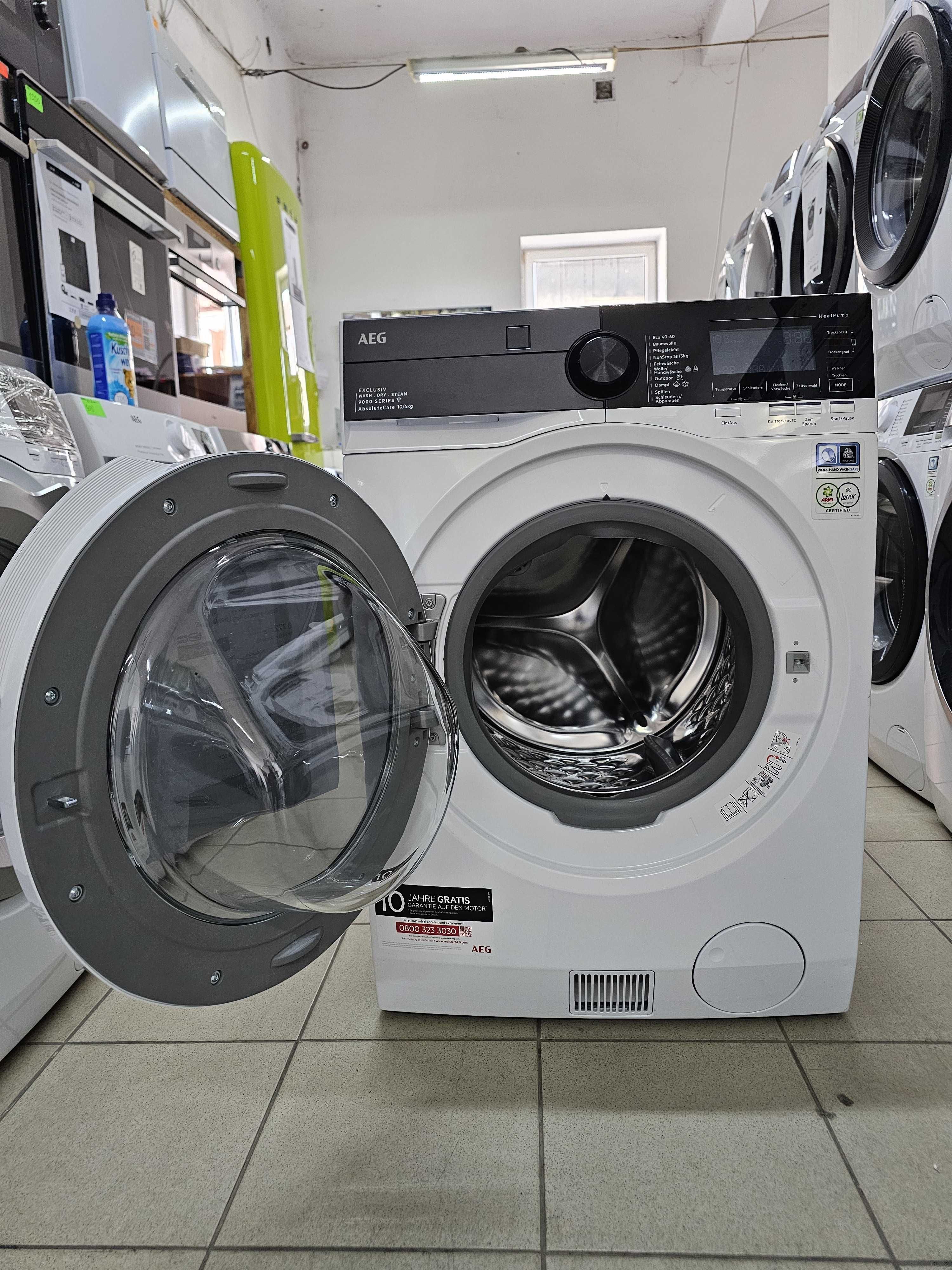 Pralko-suszarka AEG pompa ciepła topowa seria 9000 | 10/6KG | gw12mcy