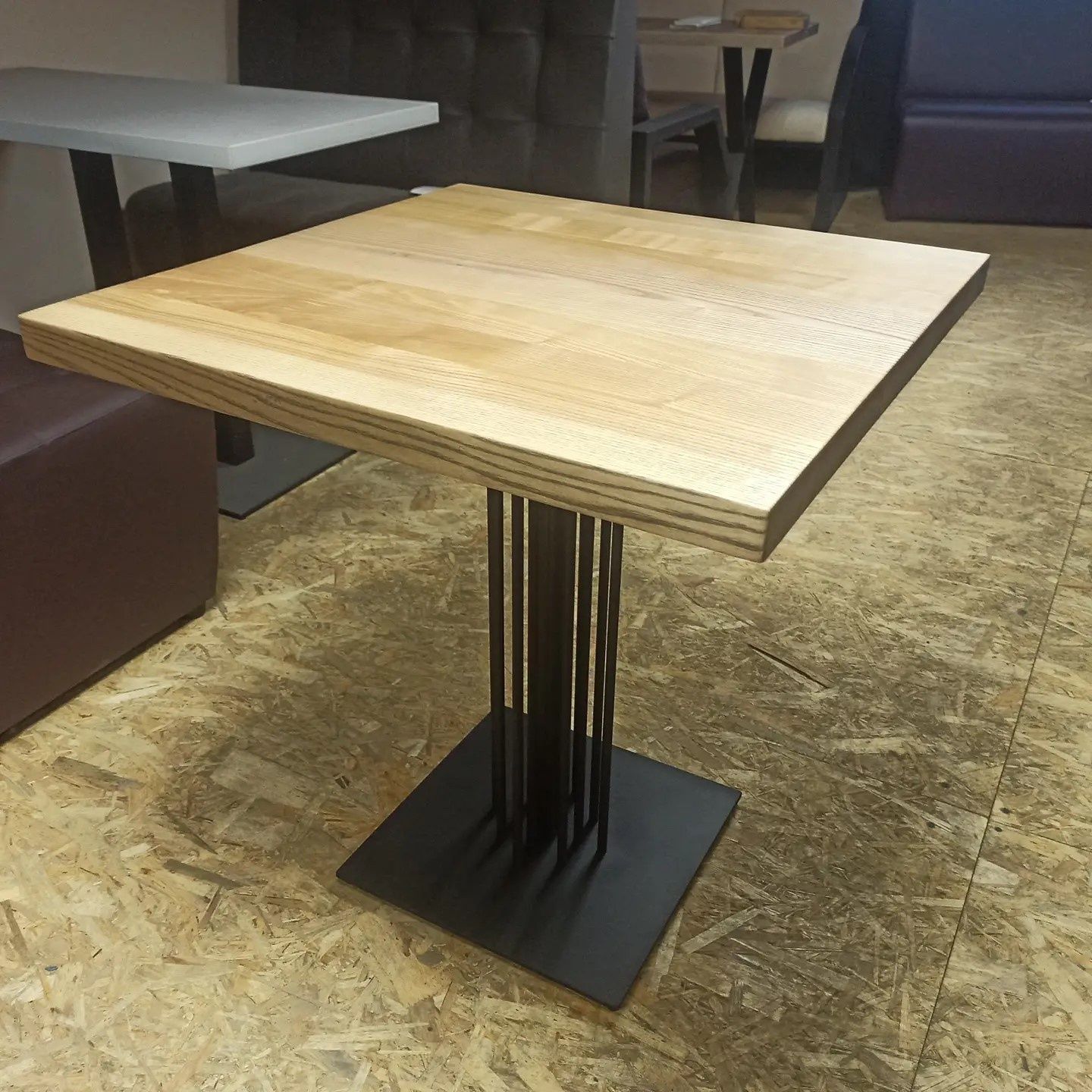 Меблі КЦБ стіл лофт ясен дуб натуральне дерево опори стол для кафе
