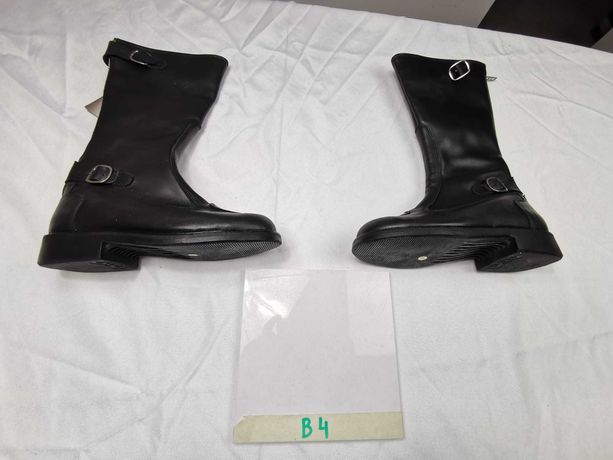 Czarne skórzane buty motocyklowe damskie Vendramini wysokie rozmiar 37