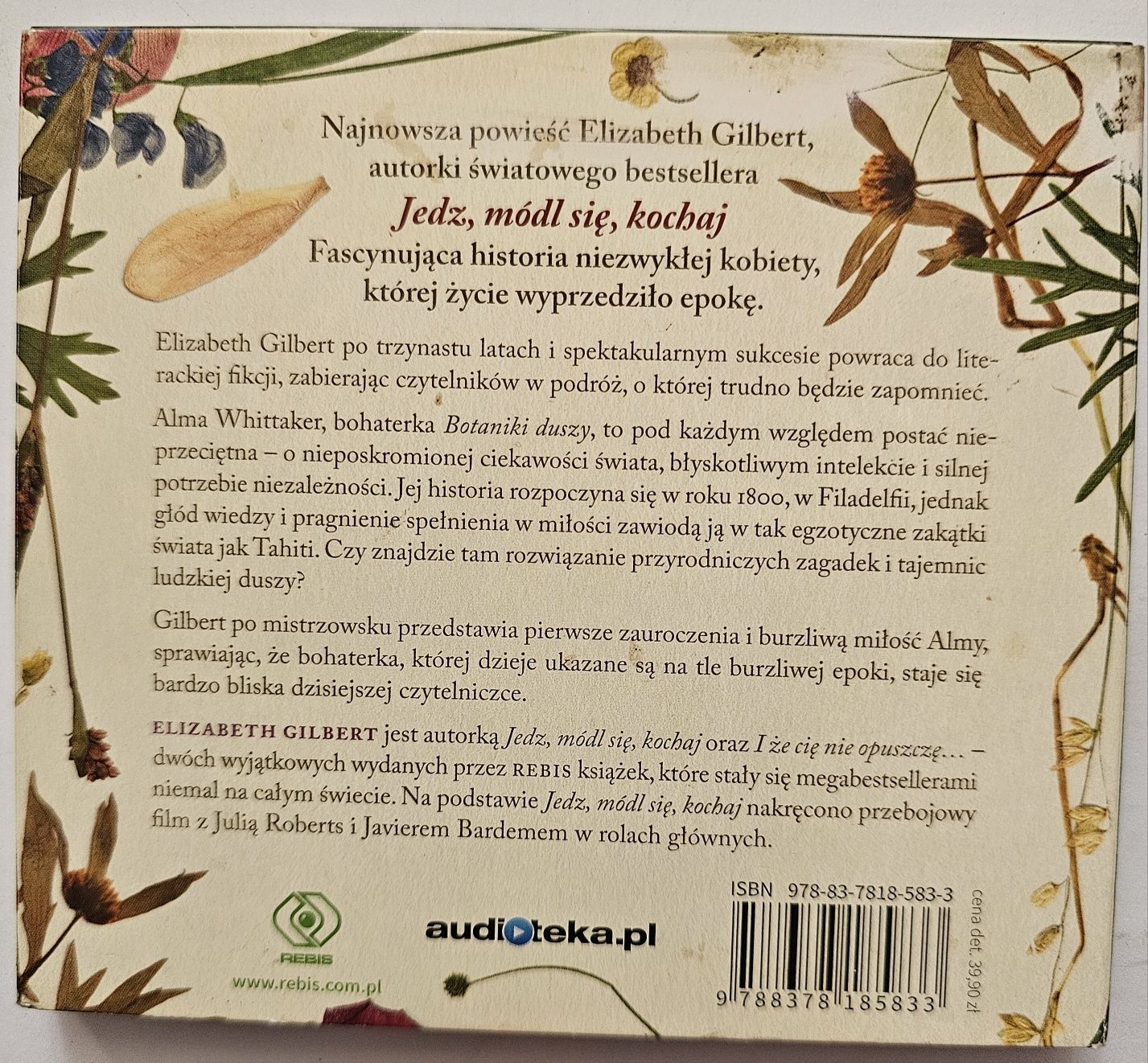 Botanika duszy Elisabeth Gilbert audiobook CD