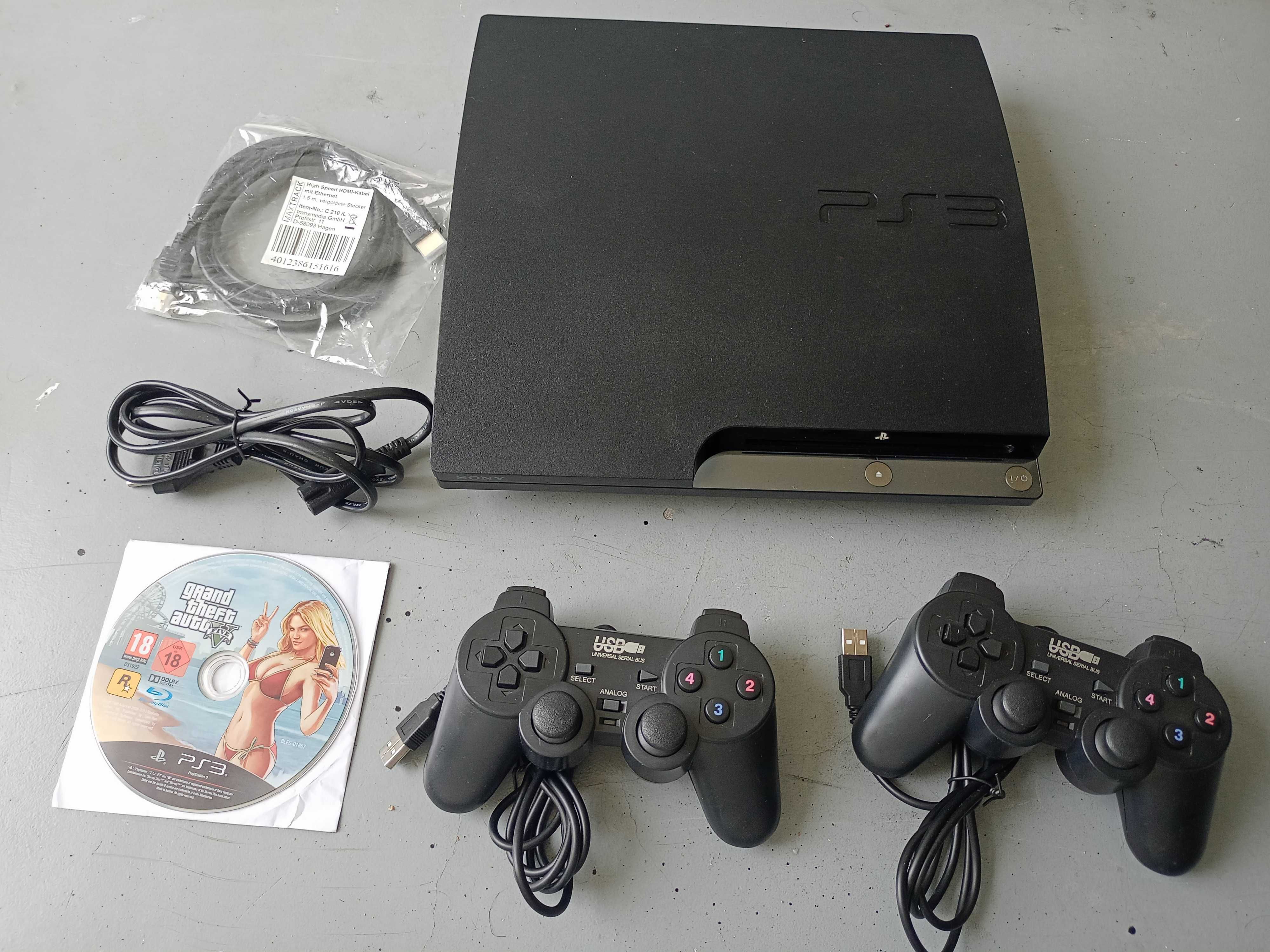 PlayStation 3 PS3 slim hdd 250 GB, Odblokowana