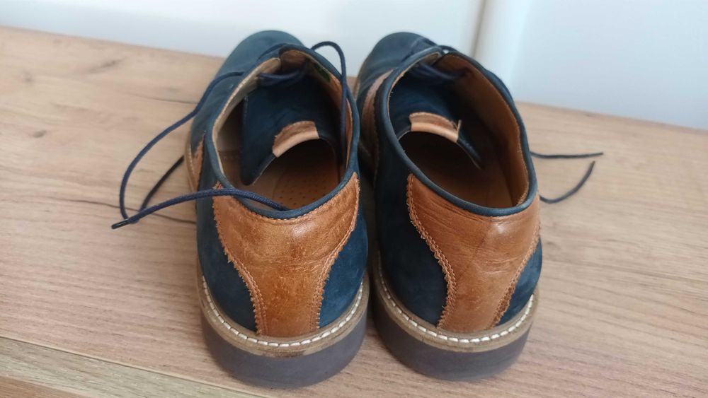 Włoskie półbuty skóra