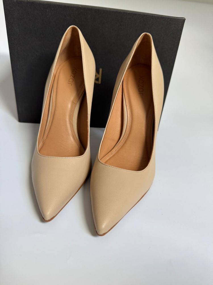 Nowe Szpilki KAZAR NEW NATALIE-02 beżowe 40