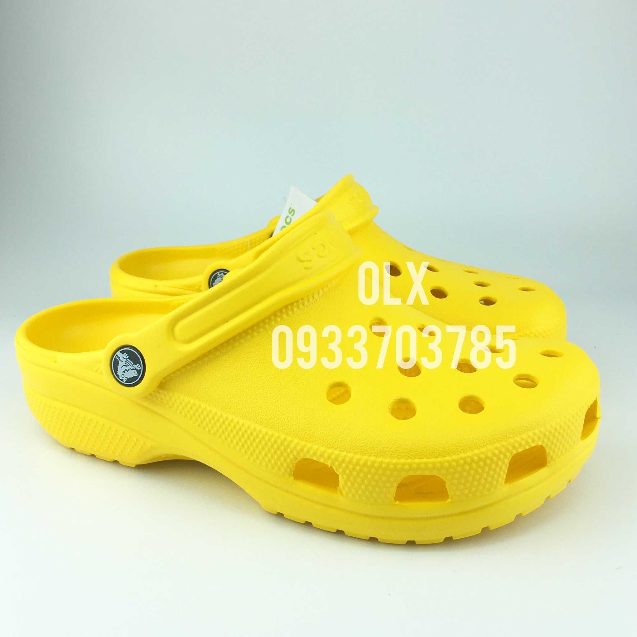 Original Crocs Classic Yellow оригінальні крокс жіночі жовті з знижкою