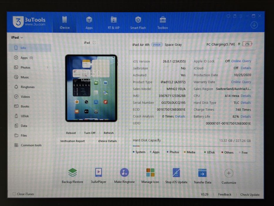 iPad Air 4 (A2072) - 256GB - Cellular (LTE) - faktura VAT 23%