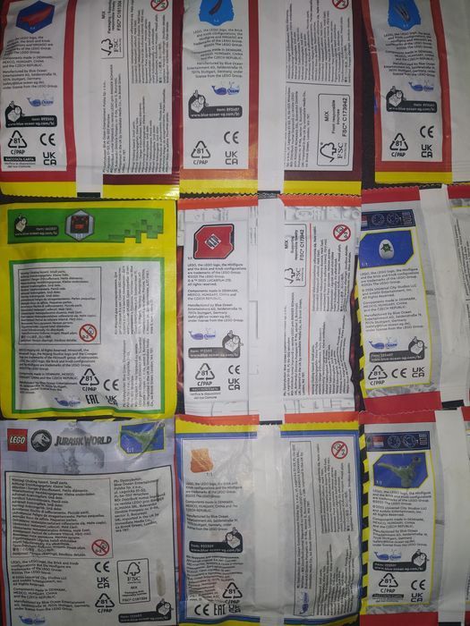 Ludziki figurki LEGO ninjago Minecraft star wars zestaw 9 sztuk nowe