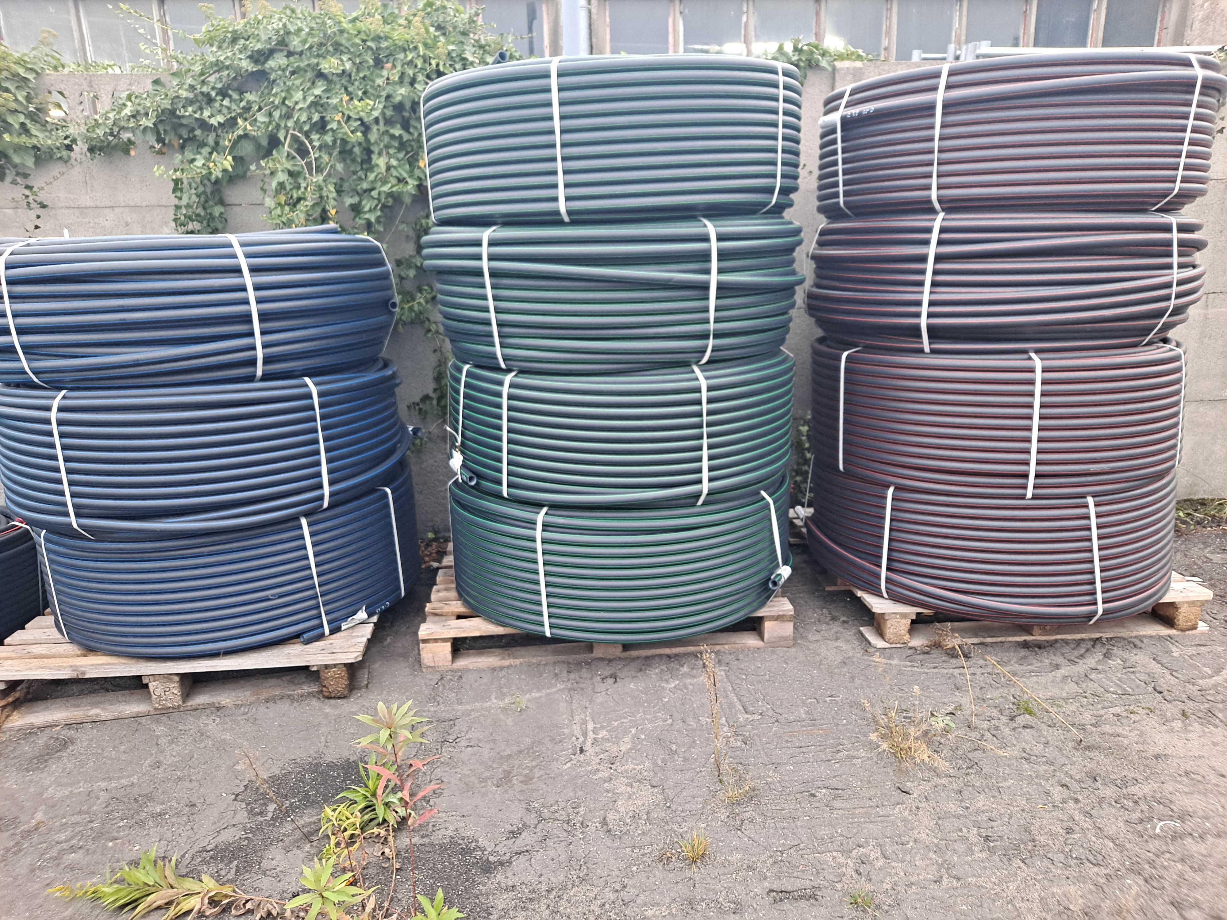 Rury HDPE fi 40mm, 32mm, 25mm w krążkach po 250m
