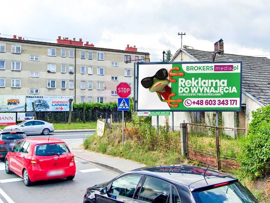Reklama Billboard Zator Energylandia Wydruk montaż oświetlenie
