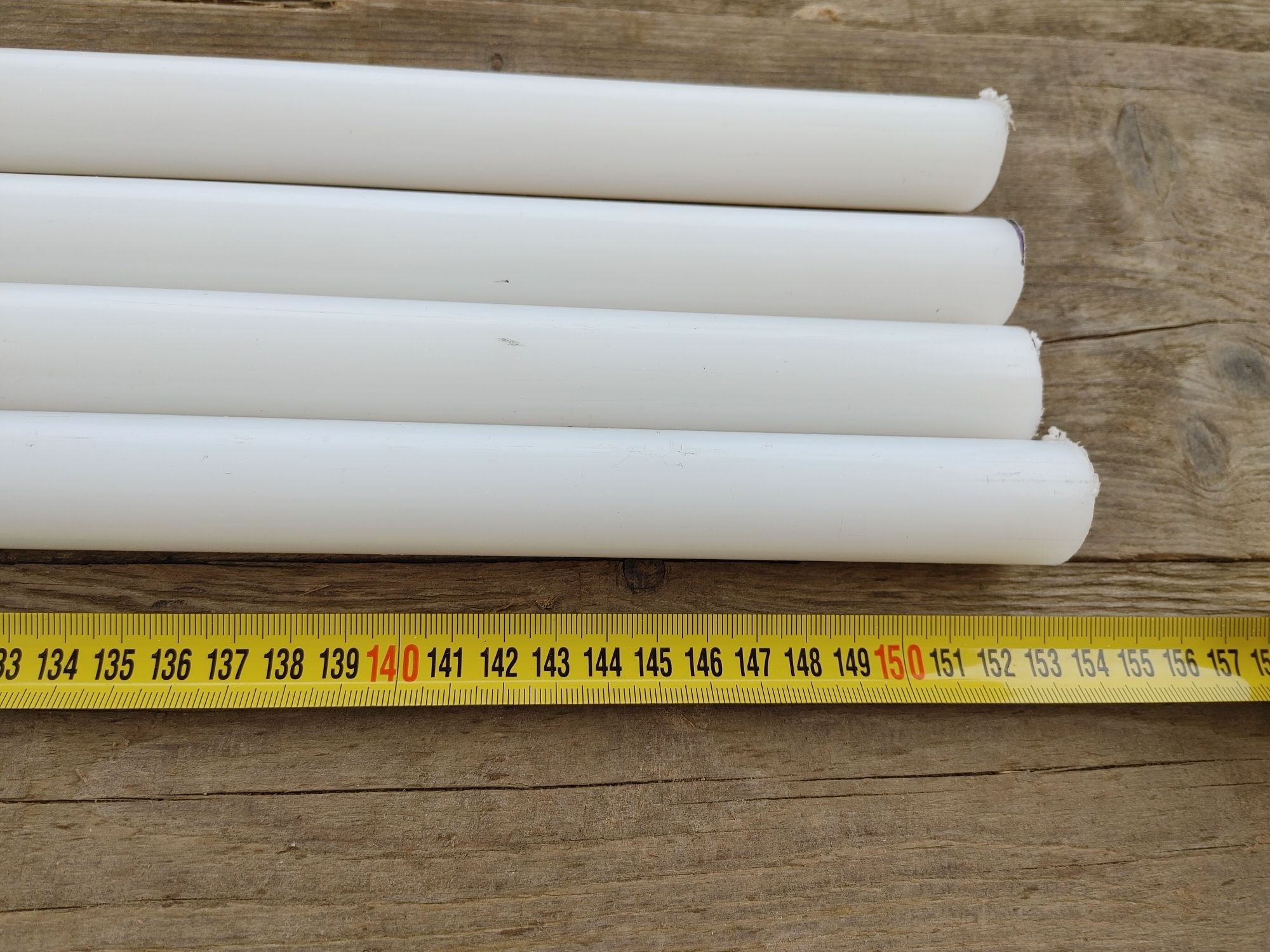 Pręty wałki teflonowe Fi 25 4x1,5m 6m