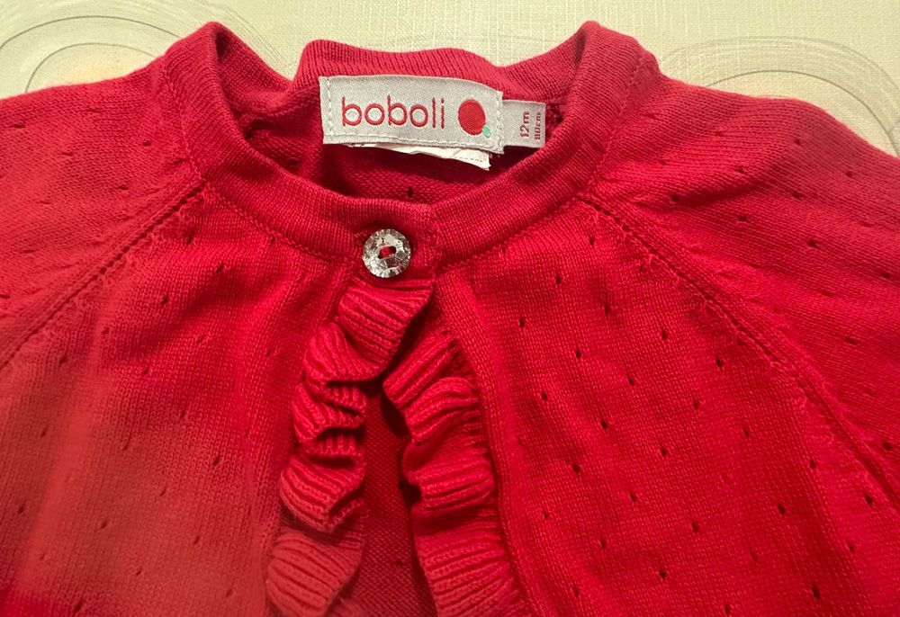 Casaco Vermelho super giro (12M) Bóboli