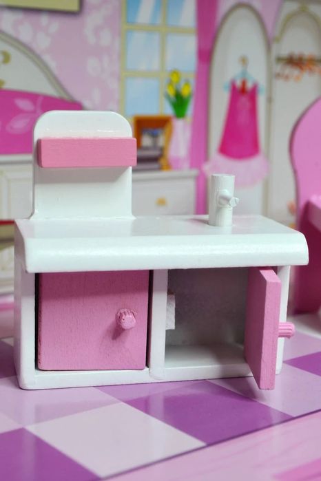 Ляльковий будиночок Limo Toy MD-1204 — великий дерев'яний 3-поверховий