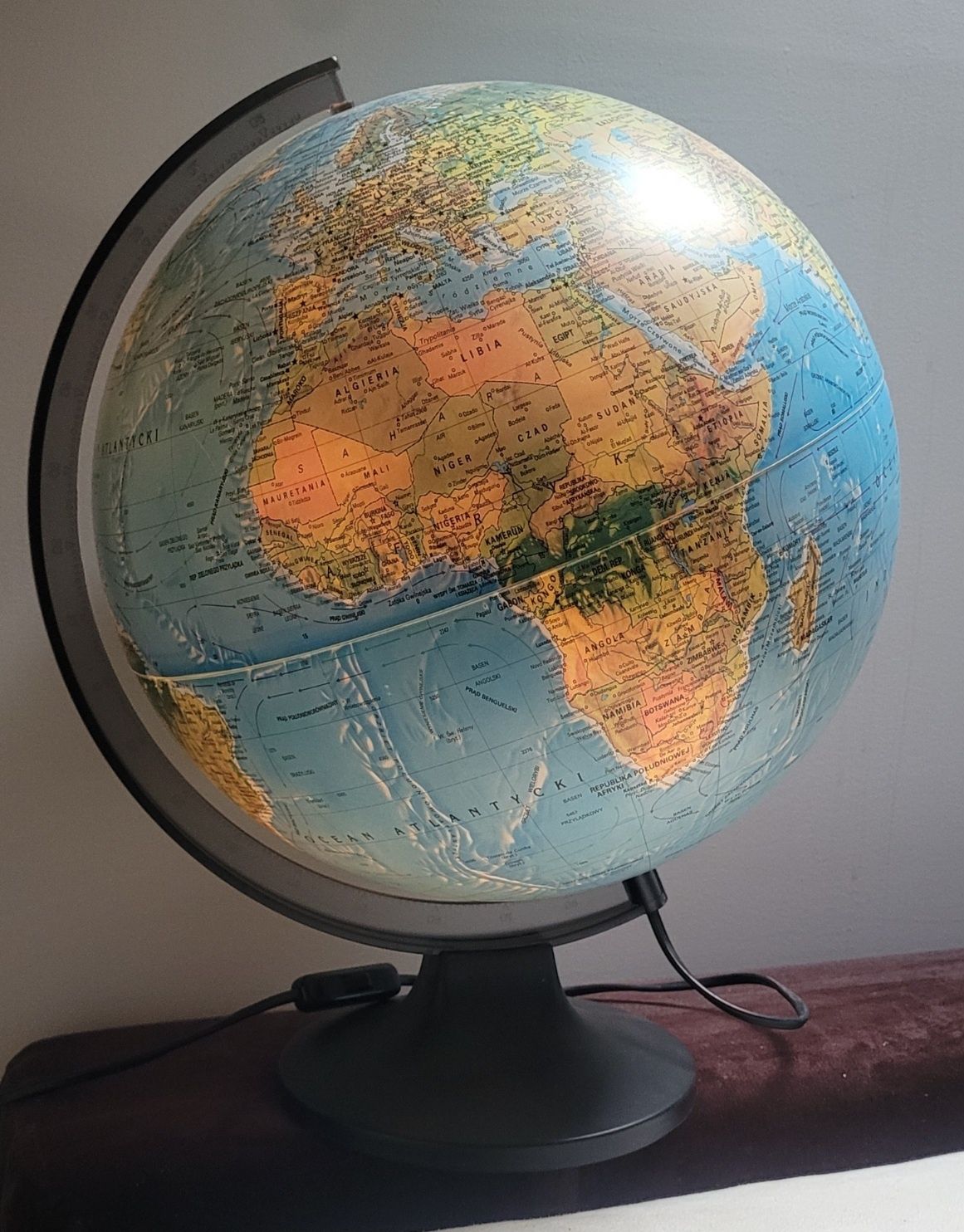 Globus podświetlany 30 cm
